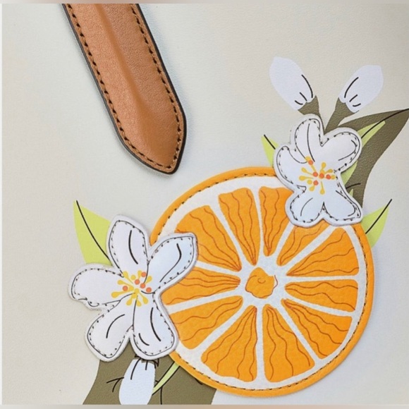 Radley London Liverpool Street 2.0 Orange Blossom Leather Multiway Ivory Handbag - Picture 8 of 16